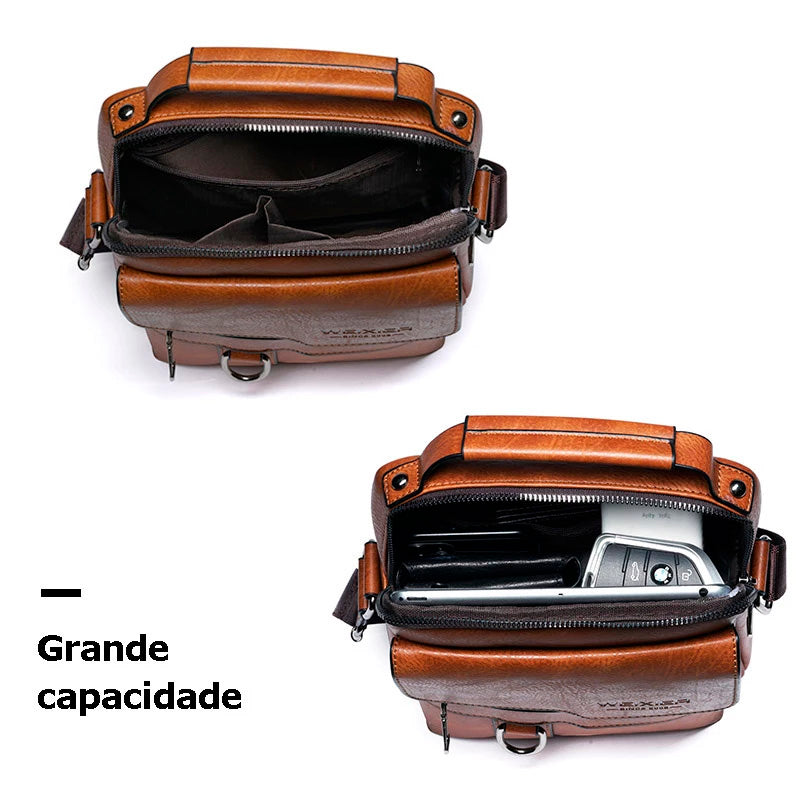 Bolsa Masculina em Couro MX Pro