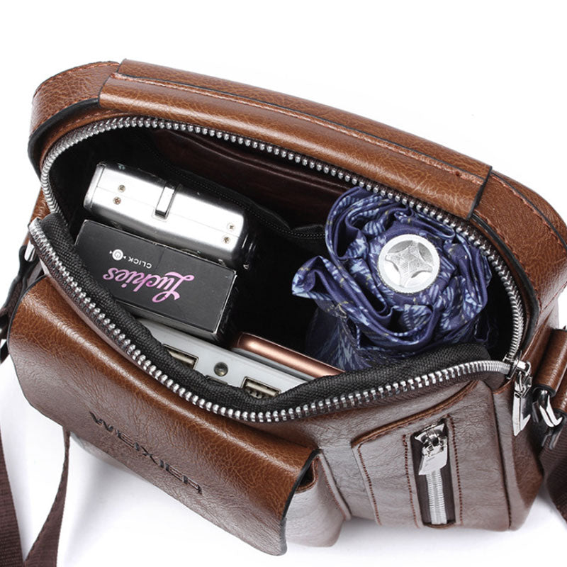 Bolsa de Couro Masculina Maximus