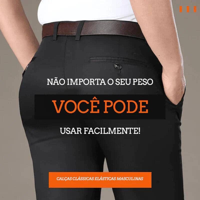 COMPRE 1 E LEVE 3 | Kit Clássico Alfaiataria – Calças Sociais + Cinto de Brinde