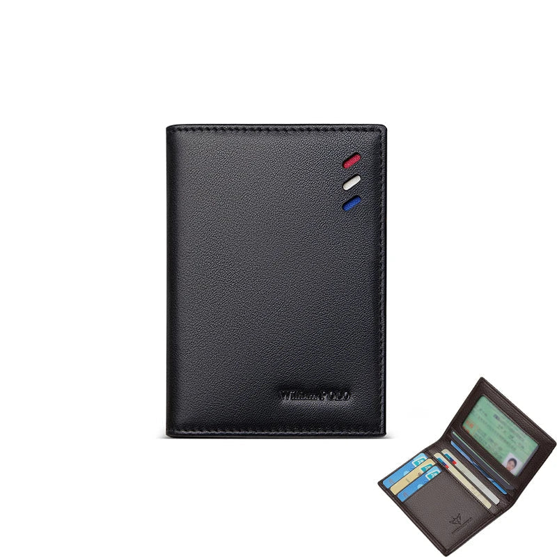 Carteira Slim de Couro Masculina William Polo Veneza
