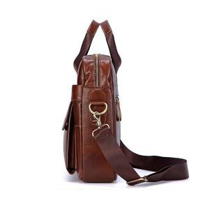 Bolsa Masculina de Couro Genuíno VT Collection