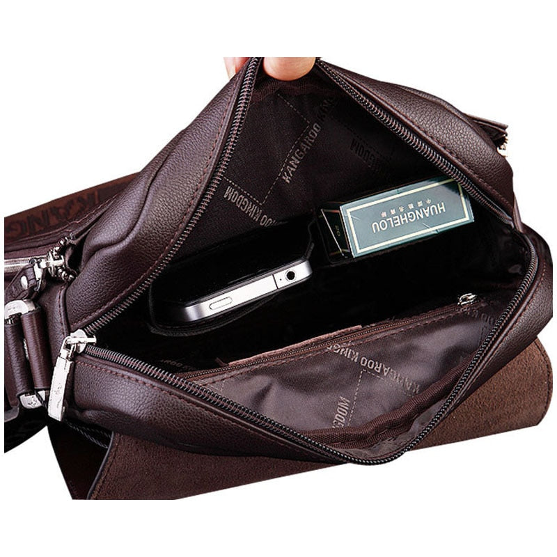 Bolsa de Couro Masculina Kangoo