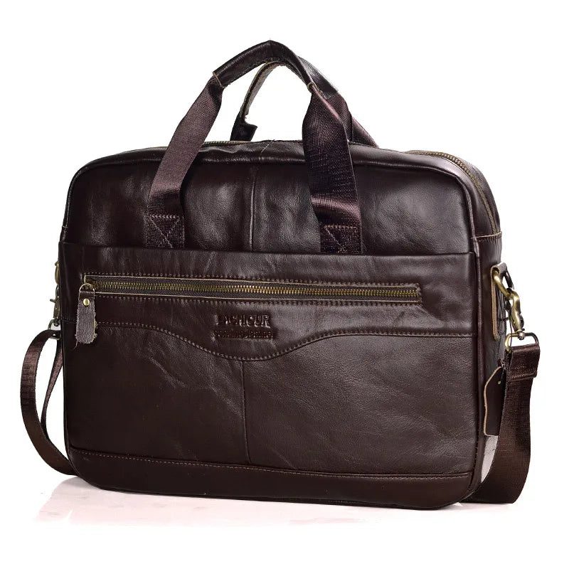Bolsa Masculina de Couro Genuíno VT Collection