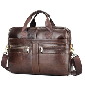 Bolsa Masculina de Couro Genuíno VT Collection