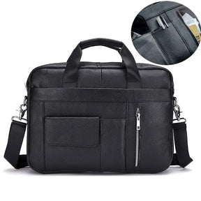 Bolsa Masculina de Couro Genuíno VT Collection