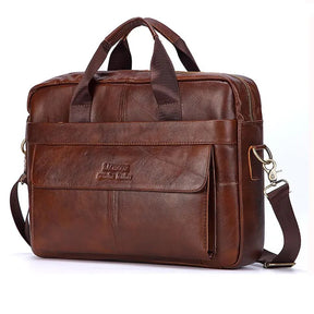 Bolsa Masculina de Couro Genuíno VT Collection