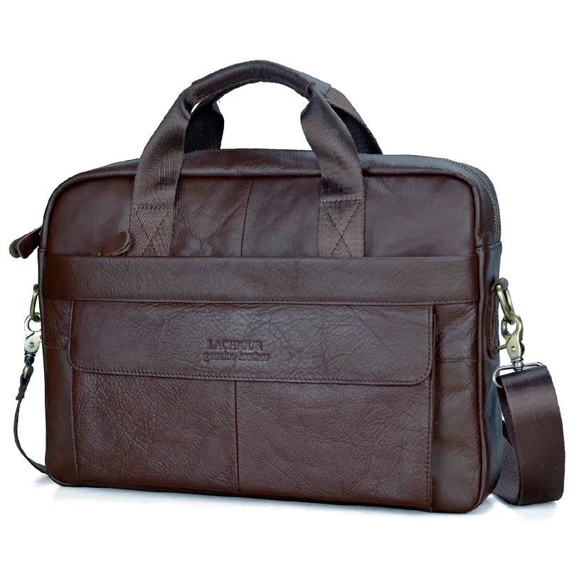 Bolsa Masculina de Couro Genuíno VT Collection